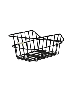 Basil Cento Alu, Panier arrière, Noir mat